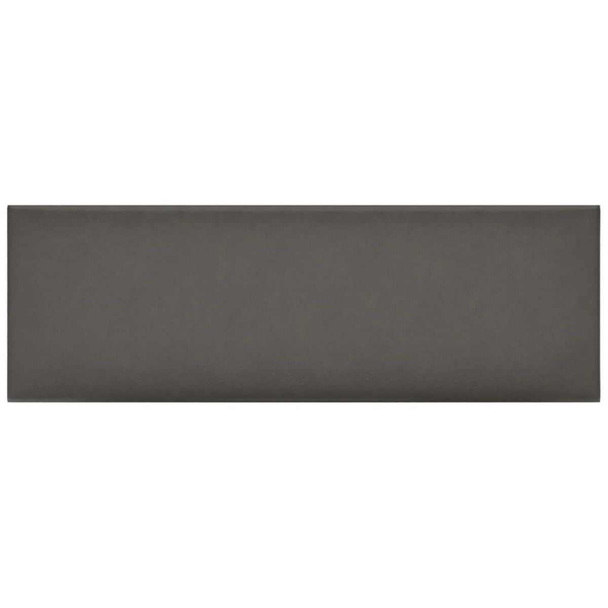 VIDAXL Panneaux muraux 12 pcs Gris 90x30 cm Similicuir 3,24 m²