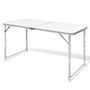 Voir la diapositive 1 : VIDAXL Table pliable de camping Hauteur reglable Aluminium 120x60 cm