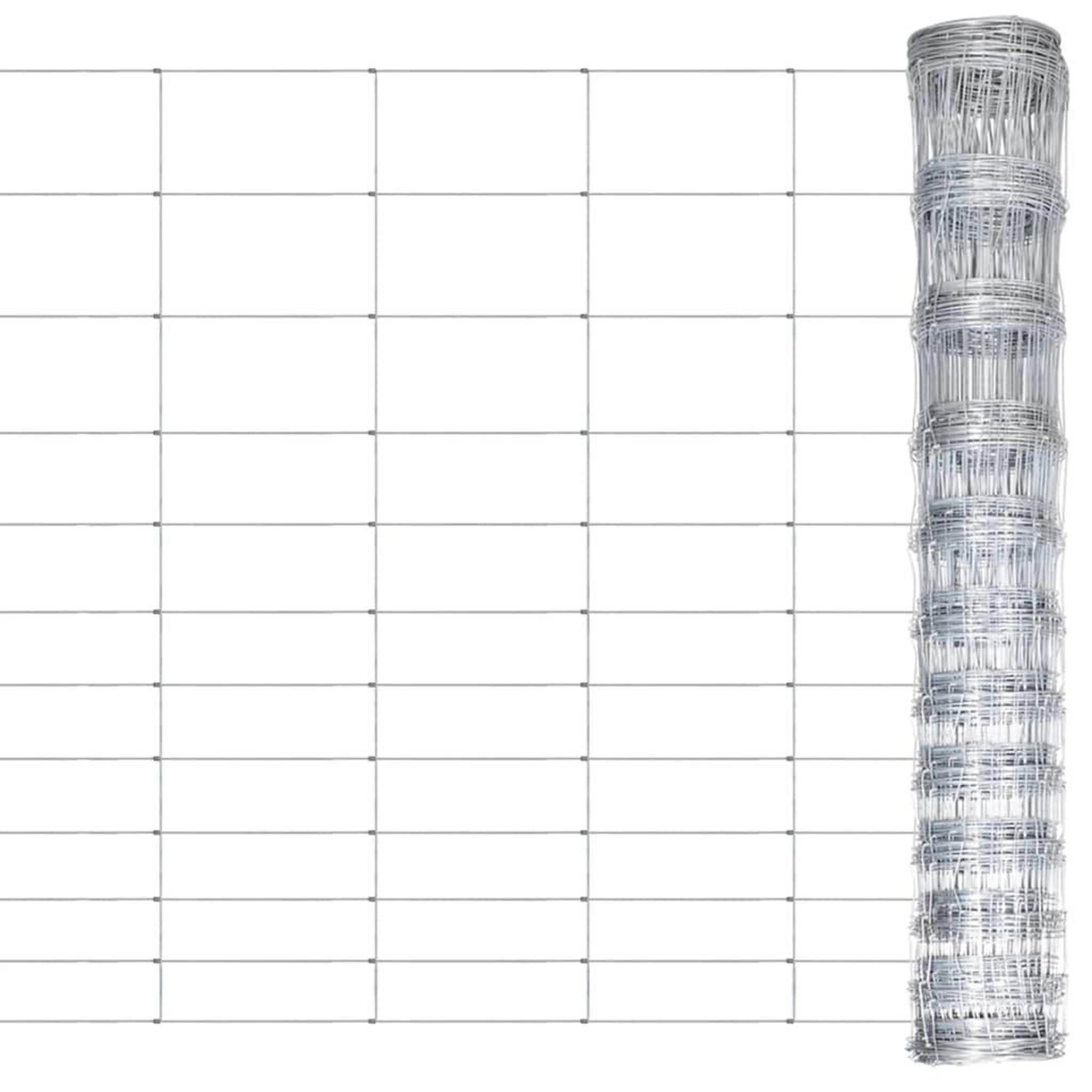 Voir la diapositive 1 : VIDAXL Cloture de jardin Acier galvanise 50 m 150 cm Argente
