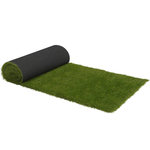 ID MARKET Gazon synthétique artificiel 1x10 M 40 mm d'épaisseur pour jardin et balcon