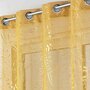 Voir la diapositive 2 : Paris Prix Rideau Voilage à Œillets  Belflor  140x280cm Jaune
