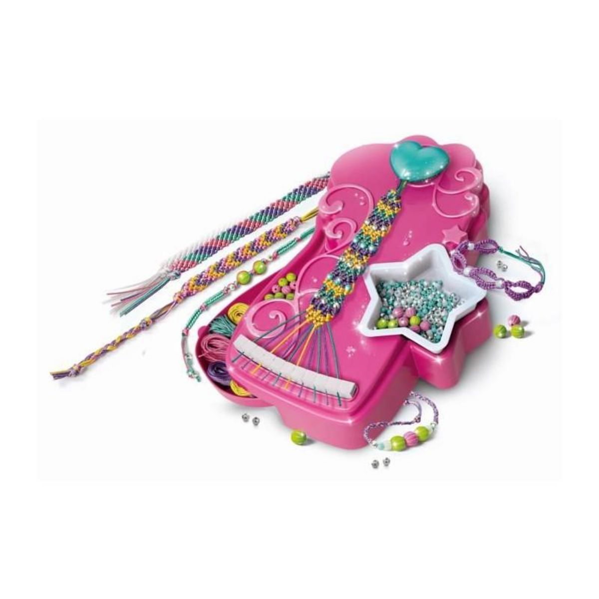 CLEMENTONI CLEMENTONI - Friendship bracelets Mania- Créer tes bracelets de l'amitié - Dés 7ans