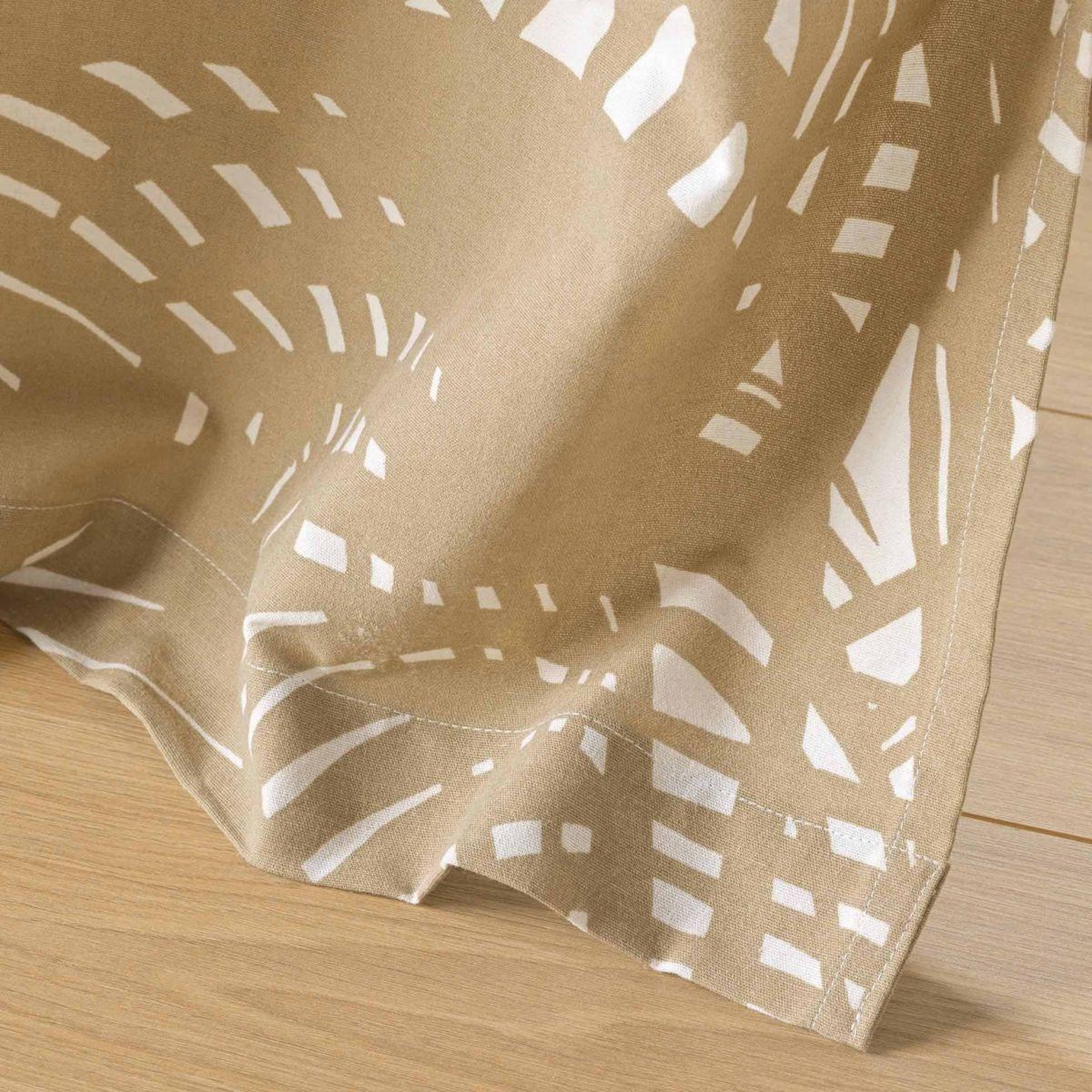 Voir la diapositive 4 : Douceur d'Intérieur Rideau à œillets imprimé  baobab  140x260cm beige