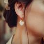 Voir la diapositive 2 : SLOYA Boucles d'oreilles Blima en pierres Jade blanc