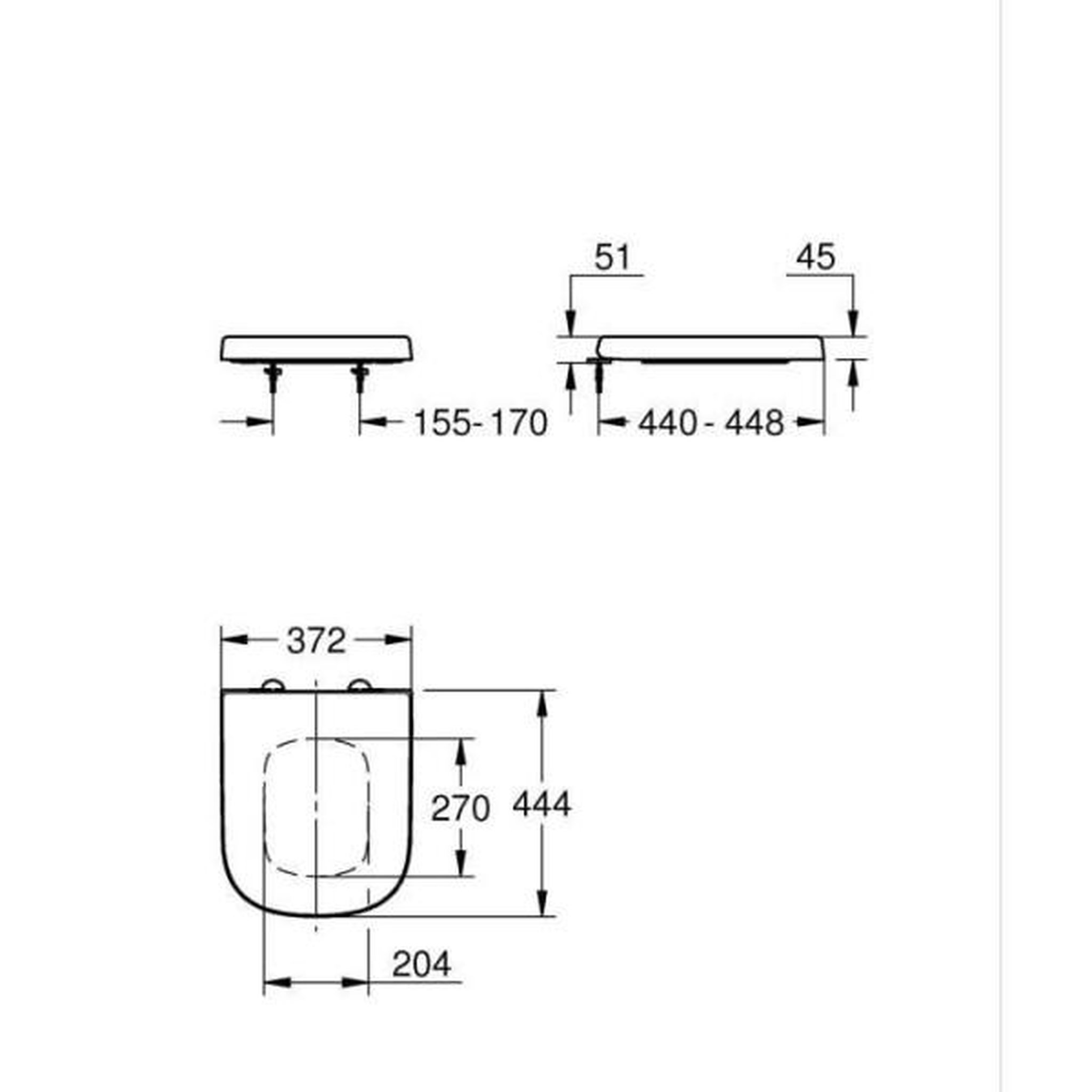 Voir la diapositive 3 : Grohe Abattant wc - grohe - fermeture frein de chute - céramique