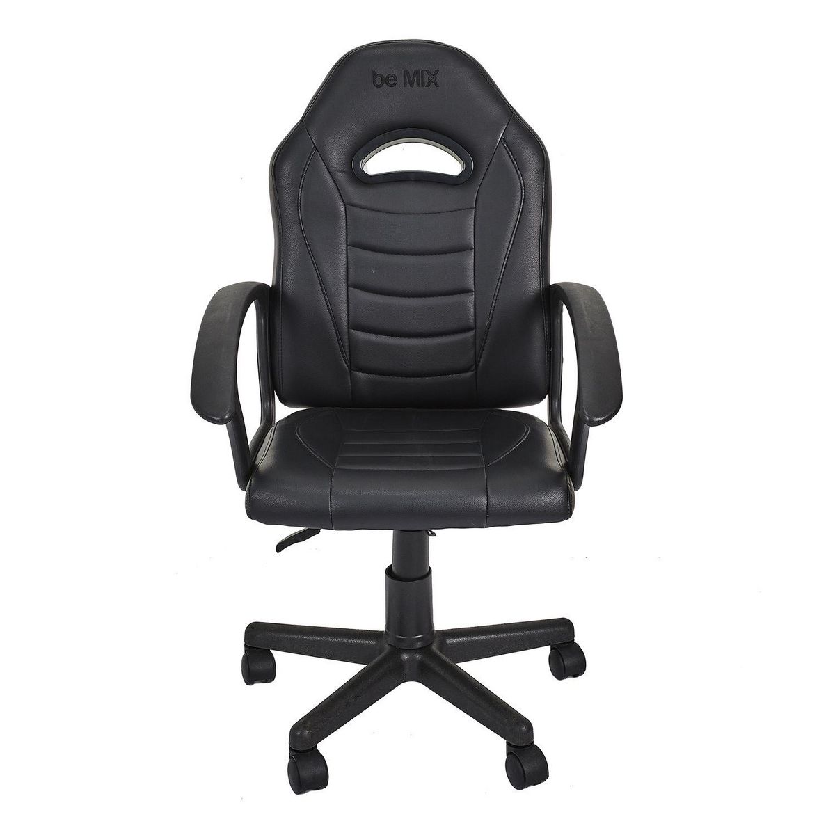 TOILINUX Chaise de bureau Racer à roulettes - Noir