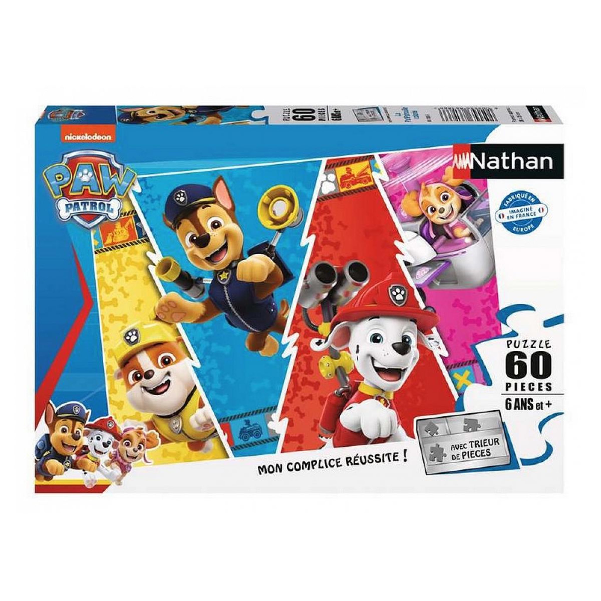 Nathan Puzzle 60 pat patrouille colorée – nathan