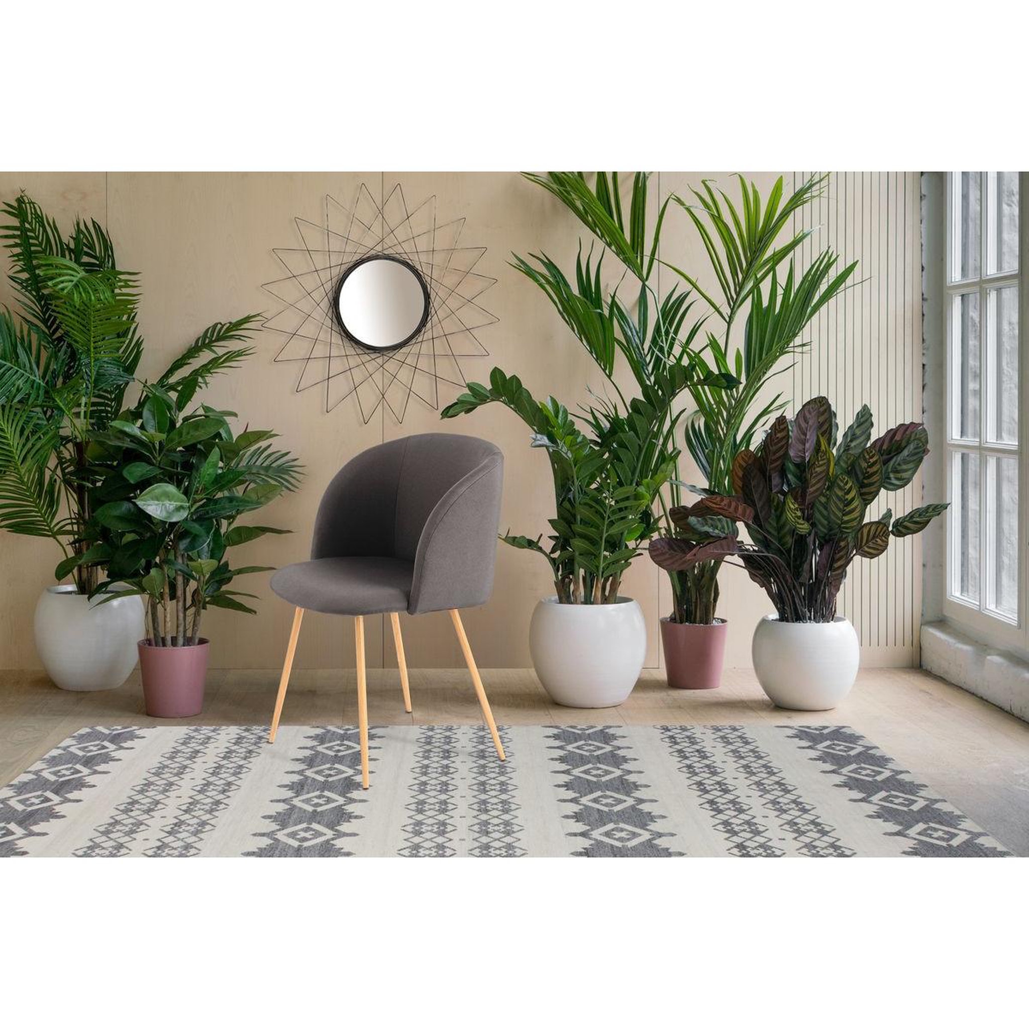 Voir la diapositive 3 : Paris Prix Lot de 2 chaises déco  celina  84 cm noir