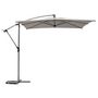 Voir la diapositive 2 : HESPERIDE Parasol déporté carré Manoa Taupe - 2,5 x 2,5 m - Hespéride