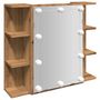 Voir la diapositive 2 : VIDAXL Armoire a miroir avec LED chene artisanal 70x16,5x60 cm