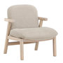 Voir la diapositive 1 : Paris Prix Fauteuil Design en Bois  Rile  77cm Beige