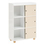 Voir la diapositive 3 : Atmosphera Kids Meuble de Rangement 3 Portes  Bouli  101cm Beige