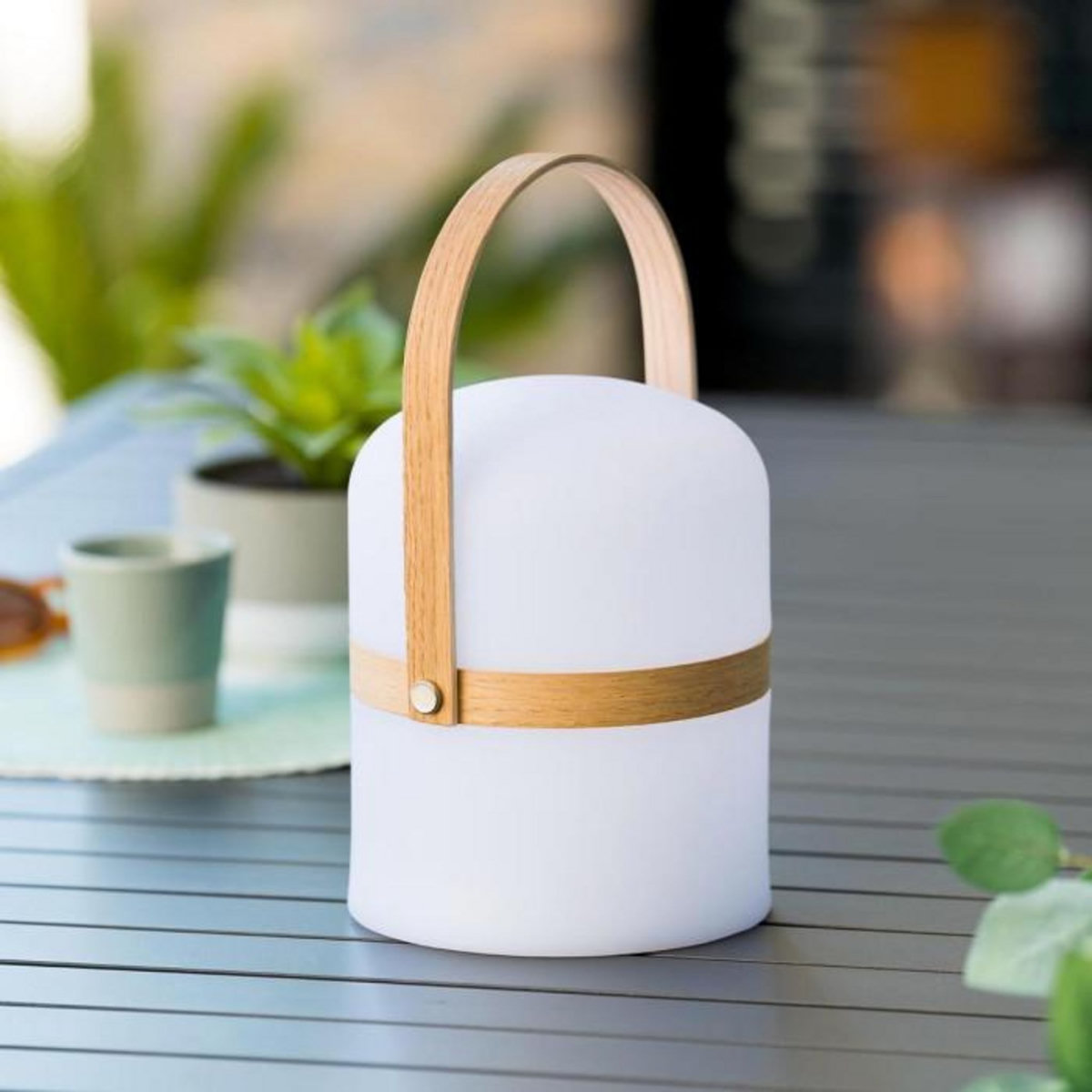 ATMOSPHERA Lampe Nomade avec Anse  Baladeuse  26cm Blanc