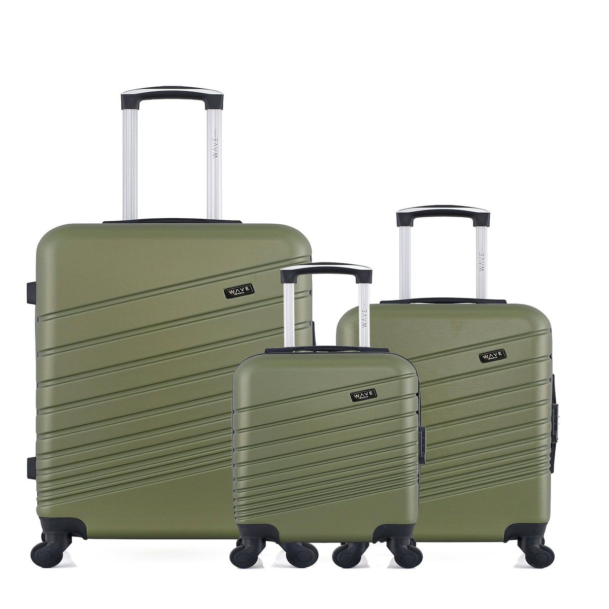 WAVE PARIS Lot de 3 - Valises grand format, cabine et cabine XXS TIGRE