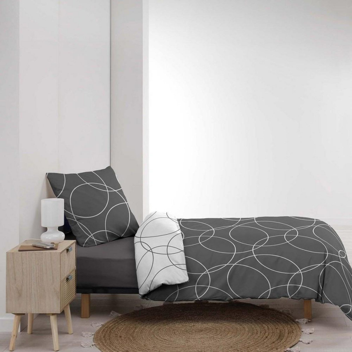 Douceur d'Intérieur Housse de couette microfibre 220x240 Elton + 2 taies