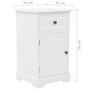Voir la diapositive 6 : VIDAXL Table de chevet MDF et bois de pin 35x32x59 cm
