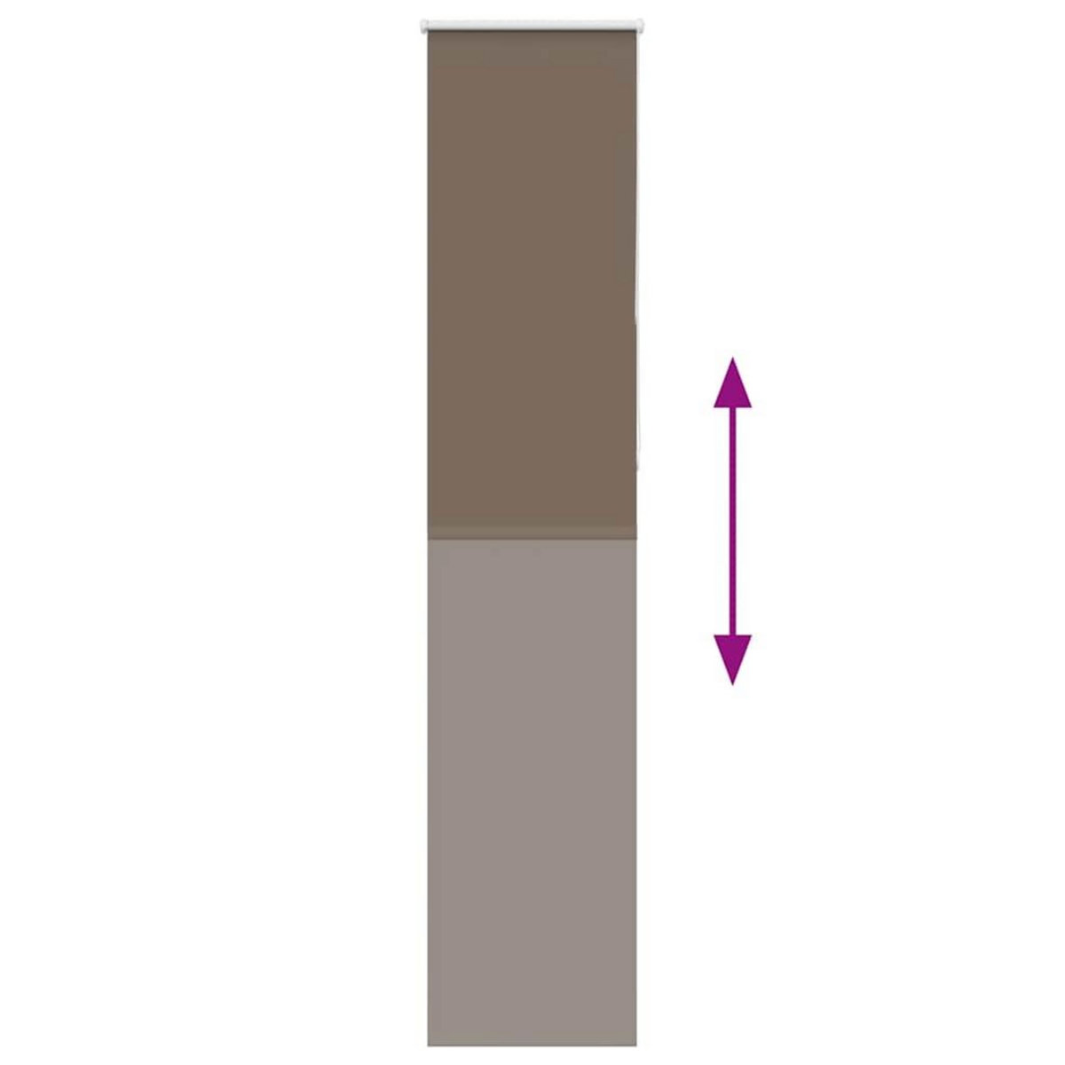 VIDAXL Store enrouleur occultant cafe 55x230cm largeur du tissu 50,7cm