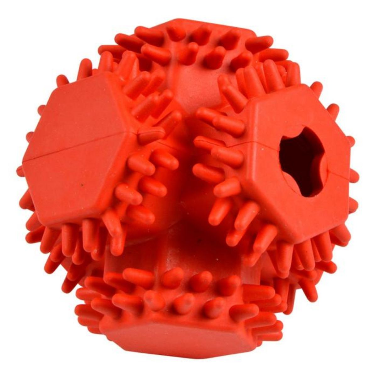 Paris Prix Jouet pour Chien Distributeur  Balle Cube  10cm Rouge