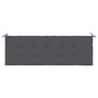 Voir la diapositive 4 : VIDAXL Coussin de banc de jardin anthracite 150x50x3 cm tissu oxford