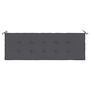 Voir la diapositive 4 : VIDAXL Coussin de banc de jardin anthracite 150x50x3 cm tissu oxford