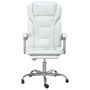Voir la diapositive 3 : VIDAXL Fauteuil inclinable de bureau Blanc Similicuir