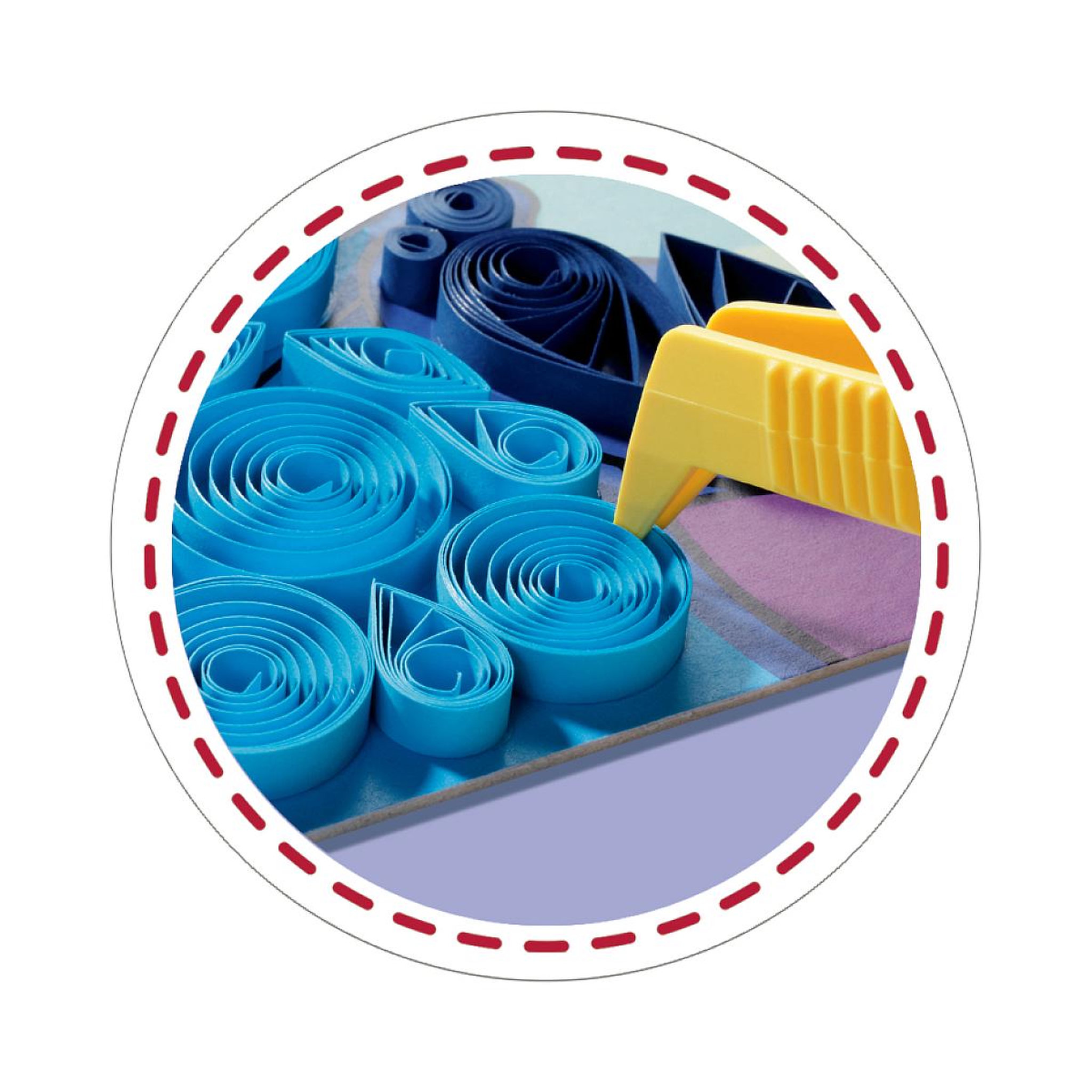 Voir la diapositive 4 : RAVENSBURGER Be creative quilling stitch