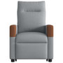 Voir la diapositive 5 : VIDAXL Fauteuil inclinable de massage electrique Gris clair Tissu