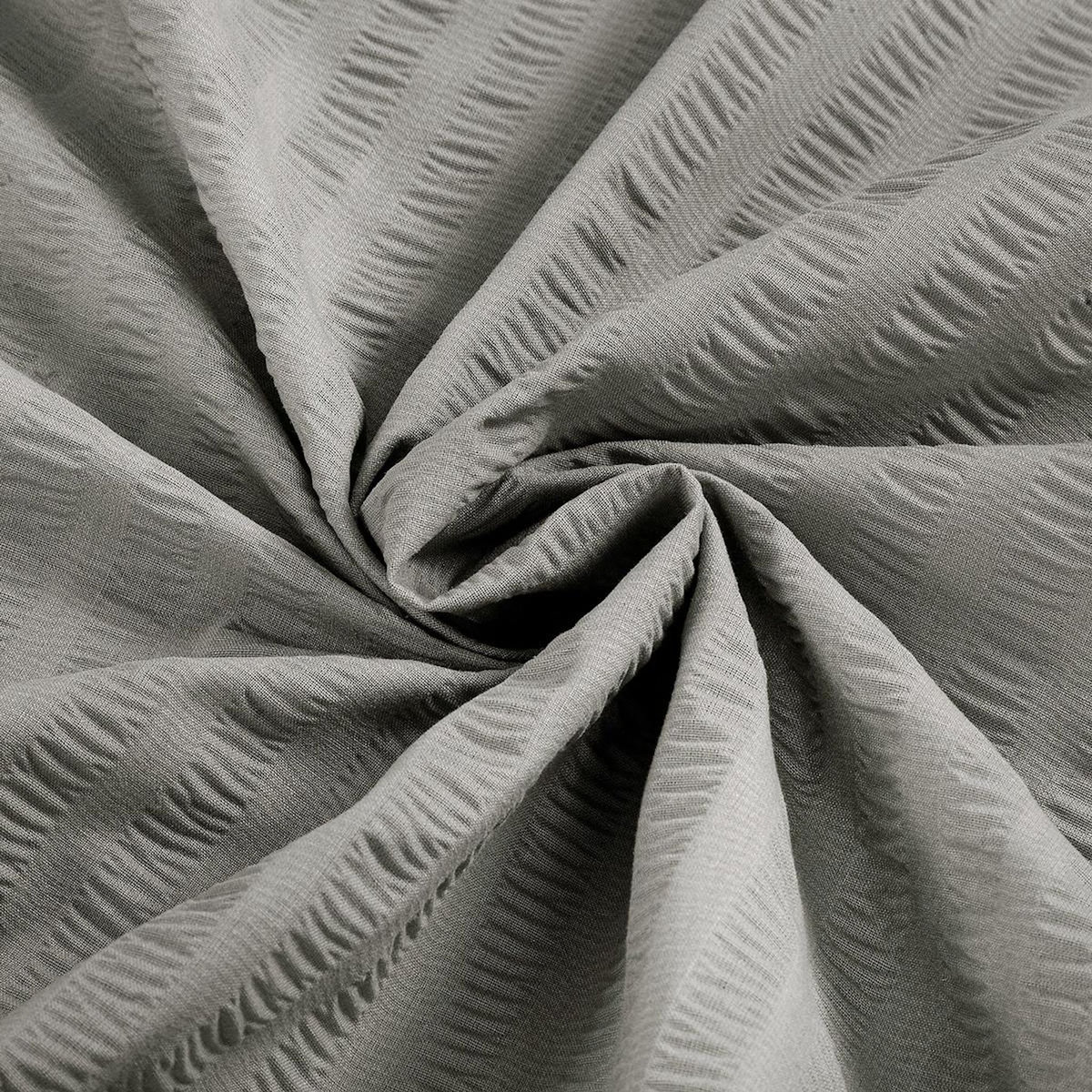 FUTURE HOME Parure de lit double en seersucker