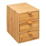 FIVE Boîte Déco 3 Tiroirs  Bambou  21cm Naturel