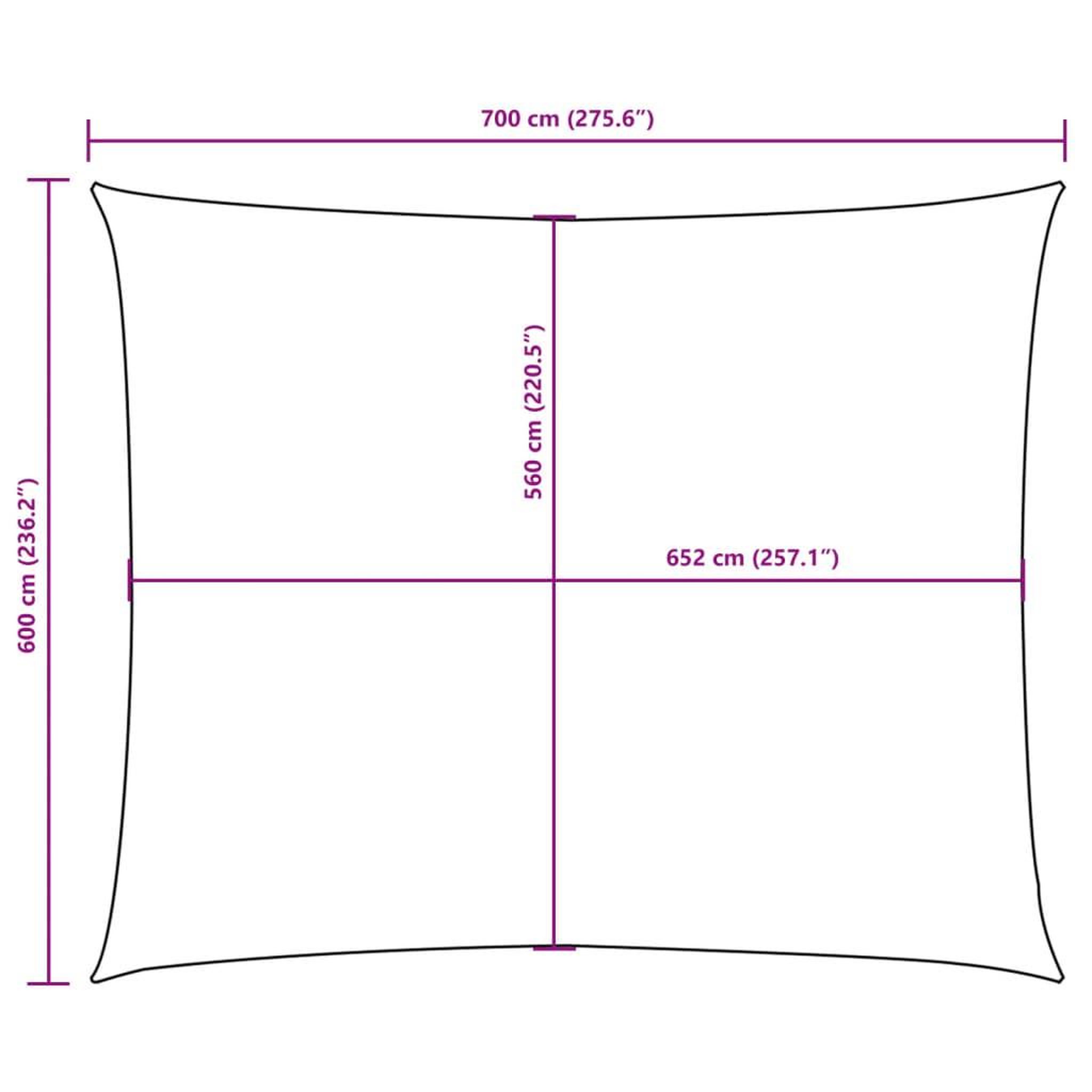 Voir la diapositive 6 : VIDAXL Voile de parasol tissu oxford rectangulaire 6x7 m taupe