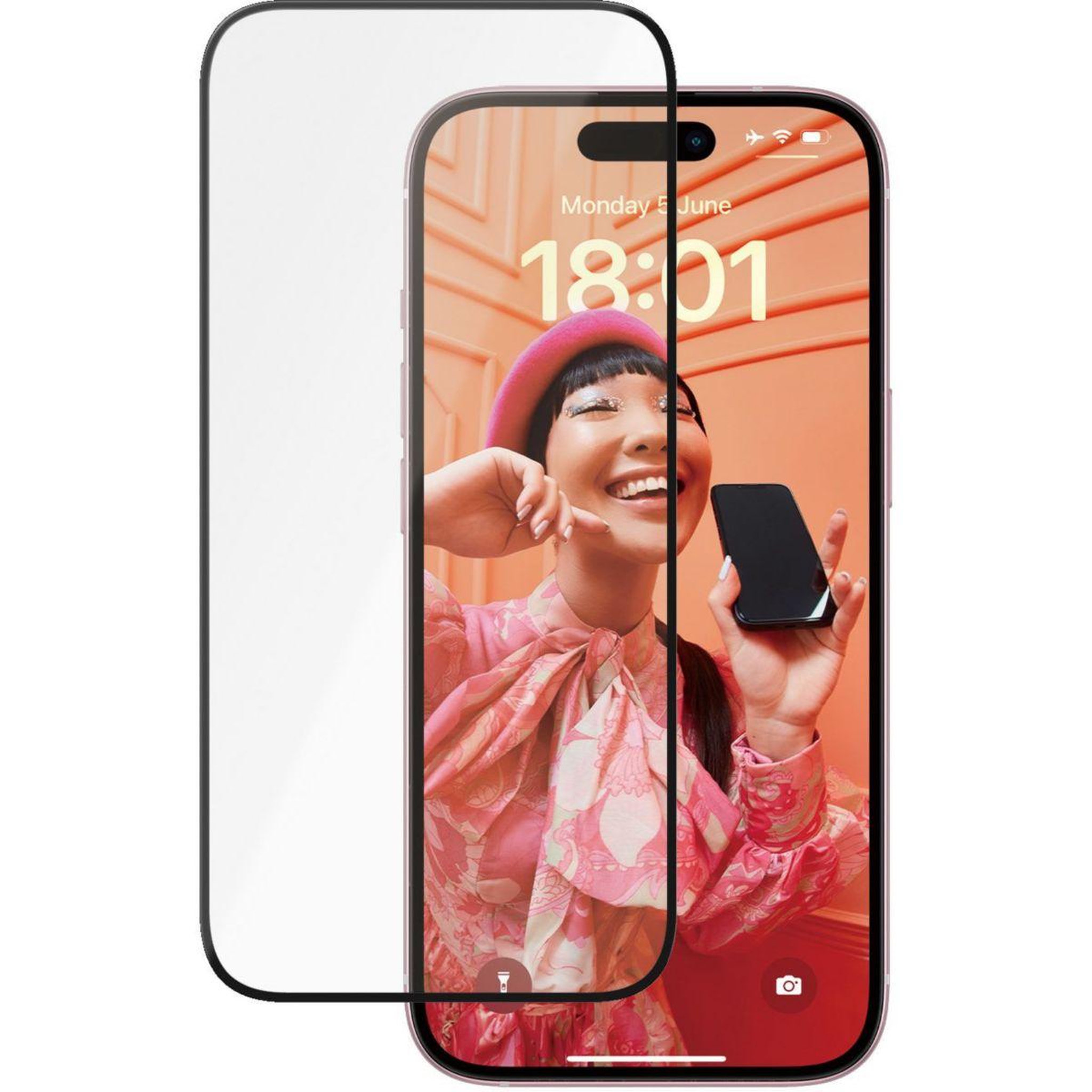 PANZERGLASS Protège écran iPhone 15 verre trempé Ceramic