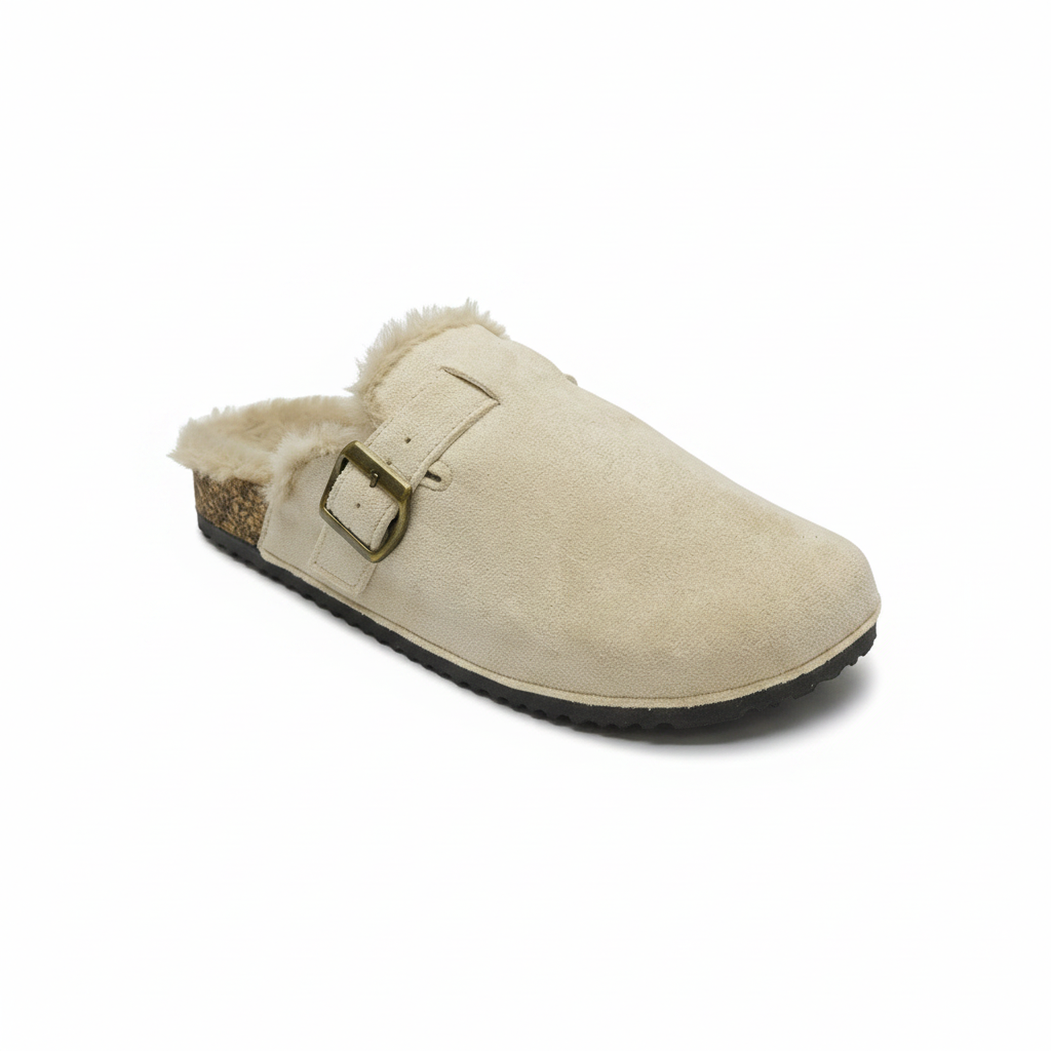 Voir la diapositive 1 : OZABI Ozabi sabots mules femme fourrées suédine boucle ajustable