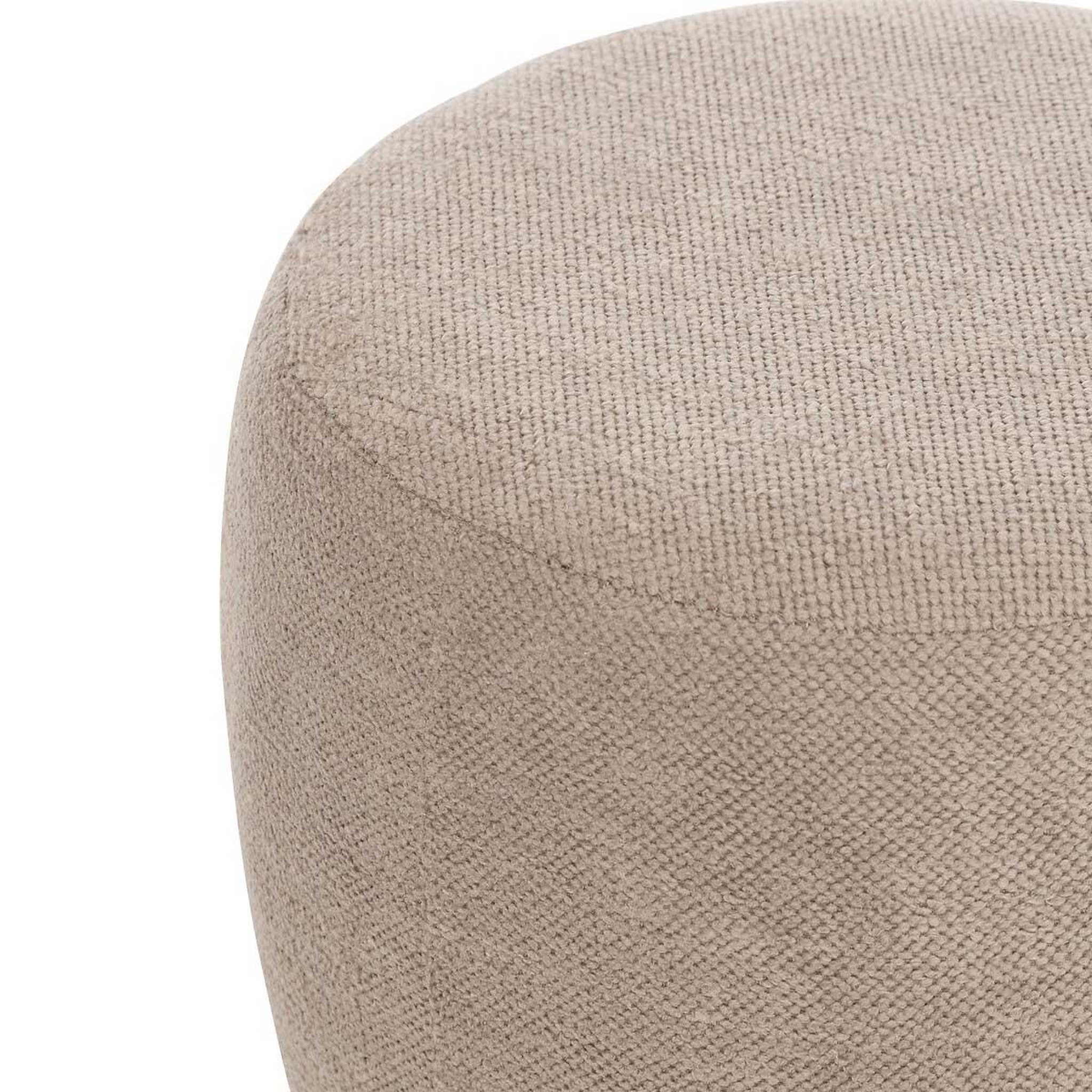 Voir la diapositive 2 : ATMOSPHERA Pouf design bouclette  amea  40cm taupe