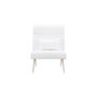 Voir la diapositive 4 : Paris Prix Fauteuil en Tissu Bouclette  Bloom  95cm Blanc