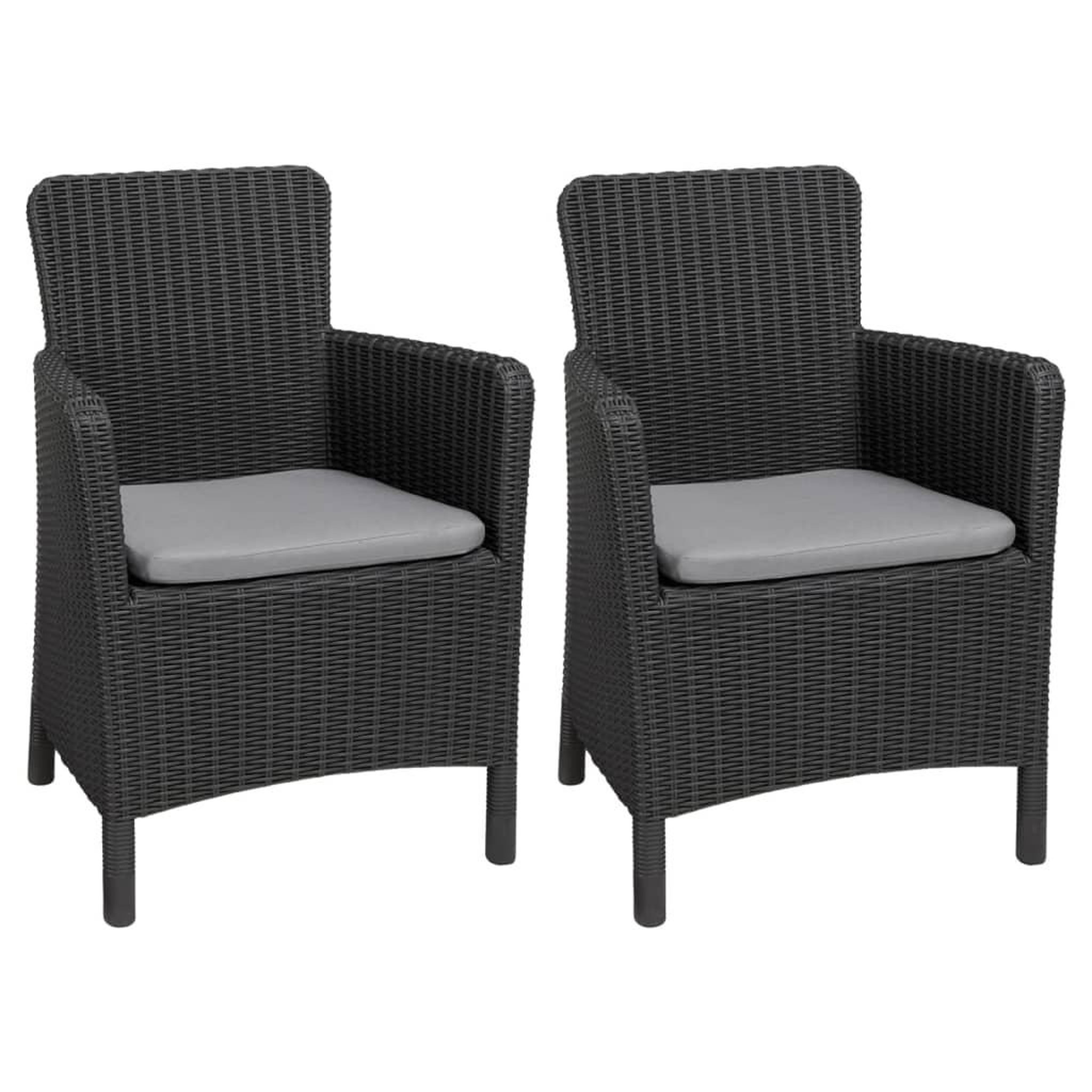 Voir la diapositive 1 : Keter Keter Chaise a manger de jardin Trenton graphite