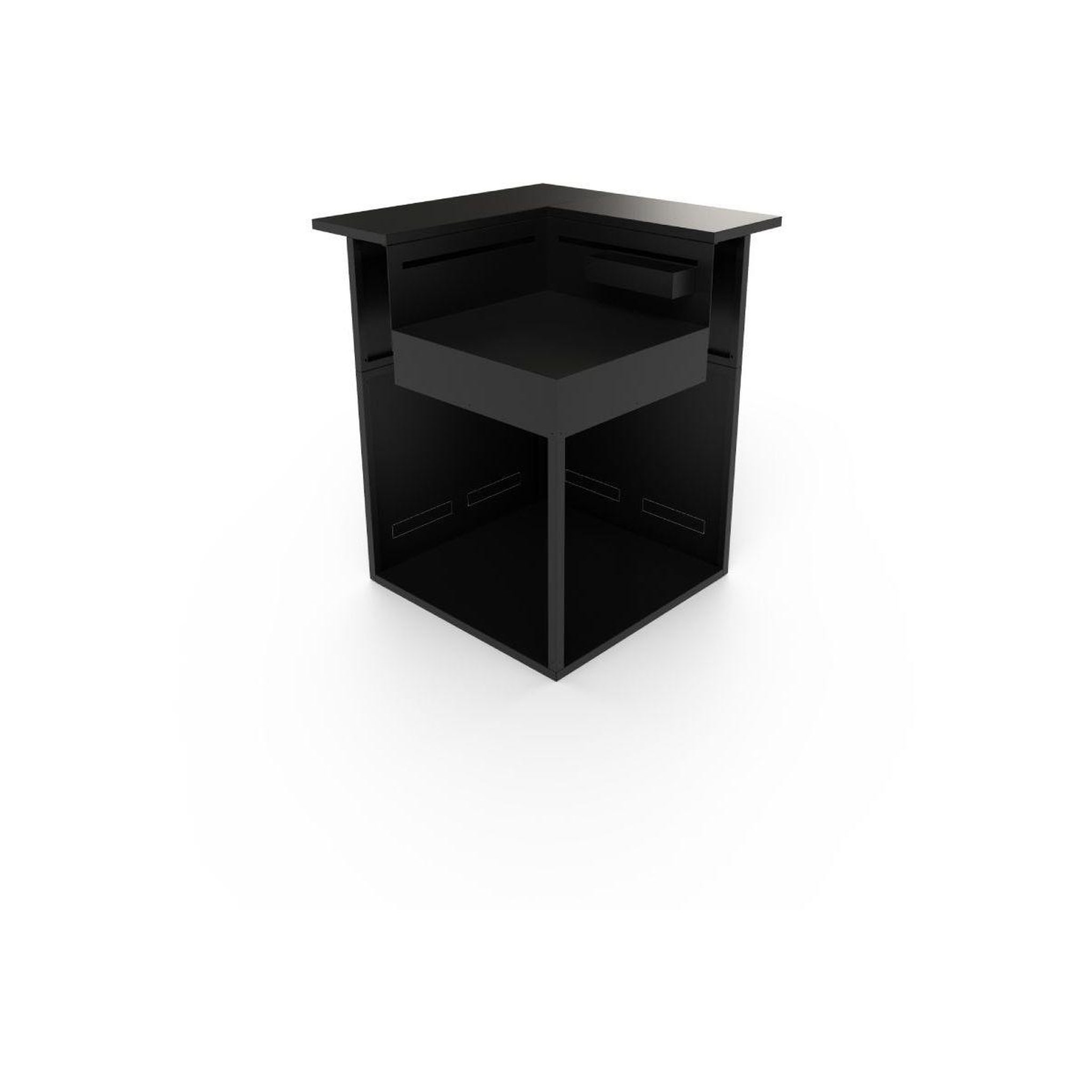 FORGE ADOUR Meuble d'angle saaf cbn angle acier fermé comptoir