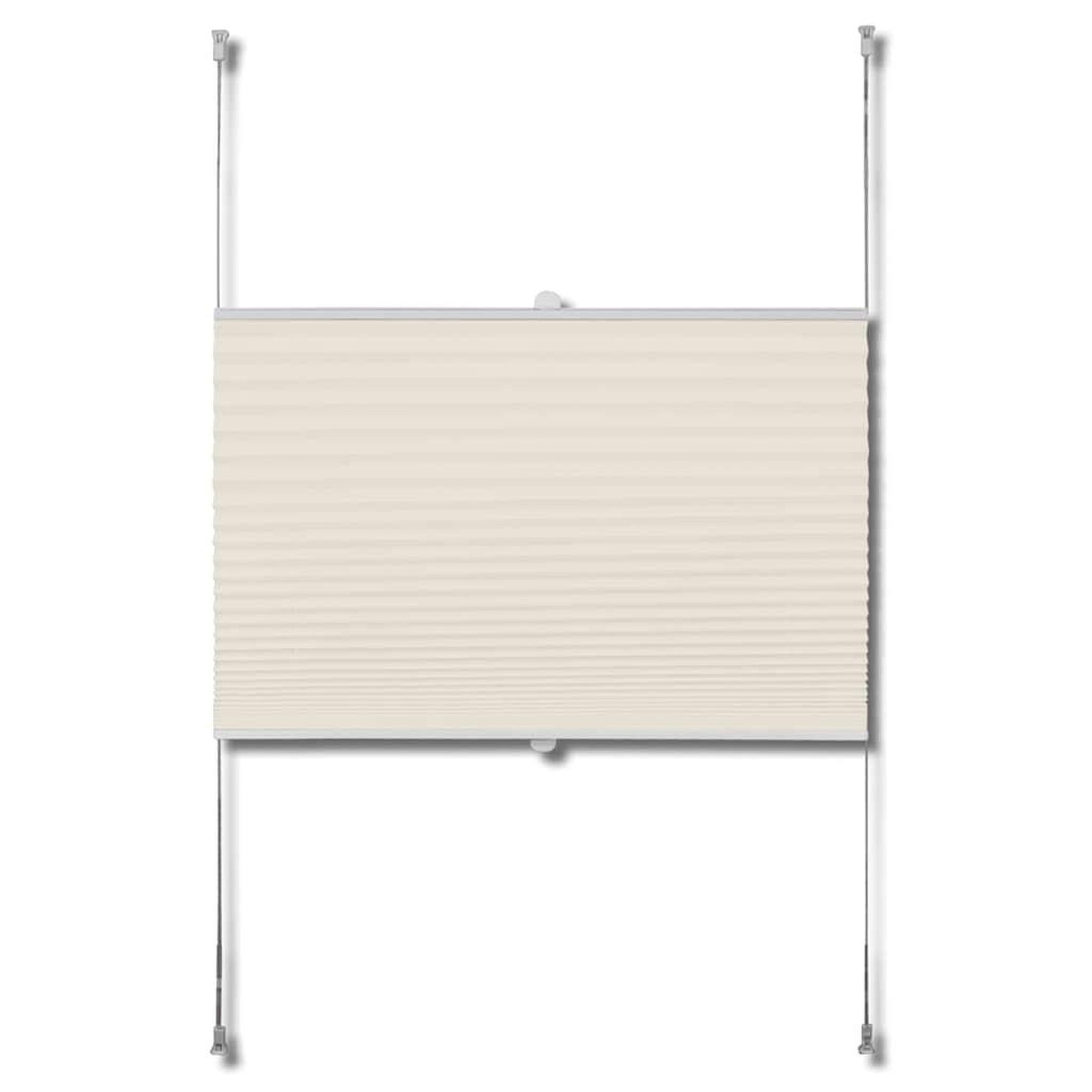 Voir la diapositive 4 : VIDAXL Store plisse 40x150 cm Creme