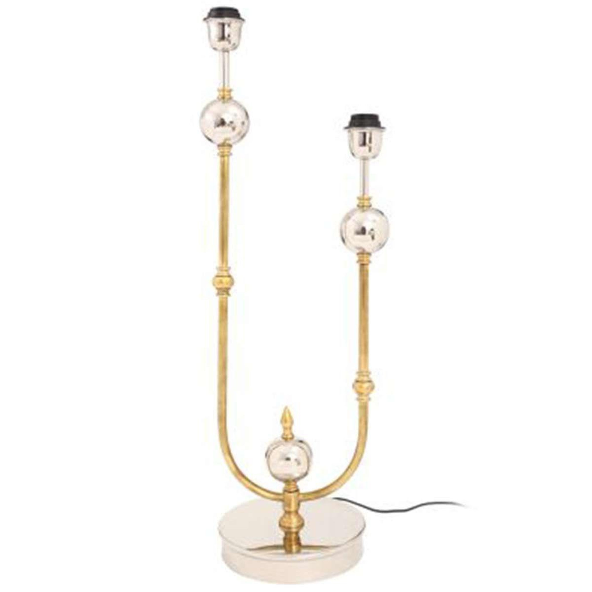 Paris Prix Lampe à poser industrielle  cosima  75cm argent & or