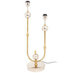 Paris Prix Lampe à Poser Industrielle  Cosima  75cm Argent & Or