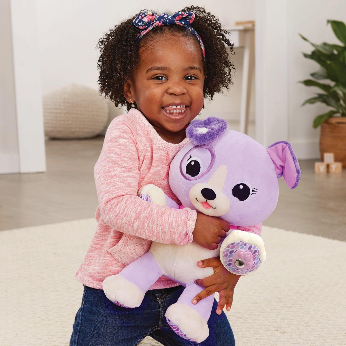 VTECH Peluche interactive Violette mon amie pattes magiques