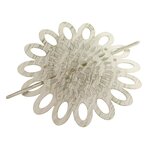 Paris Prix Embrasse de Rideau Broche  Mandy  17cm Blanc