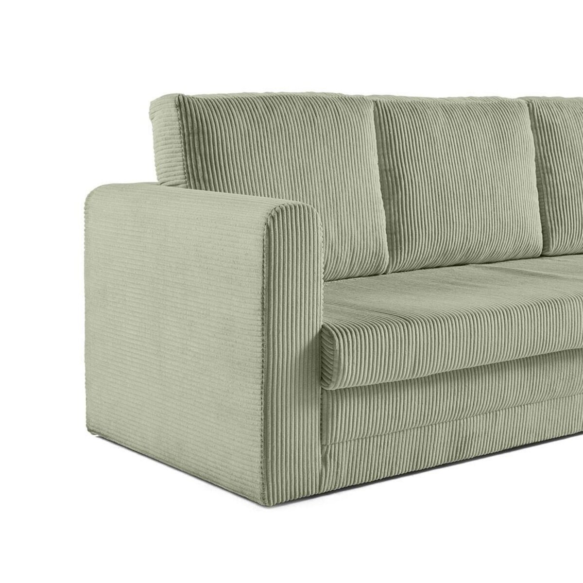 BEST MOBILIER Marilia - canapé 3 places - convertible déplimousse - en velours côtelé