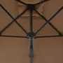 VIDAXL Parasol d'exterieur avec poteau en acier 250 x 250 cm Taupe
