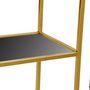 Voir la diapositive 4 : Paris Prix Étagère Design en Verre  Barad  175cm Or