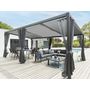 Voir la diapositive 1 : HESPERIDE Pergola bioclimatiqueà lattes orientables Avila 6 x 3,5 m aluminium graphite - Hesperide