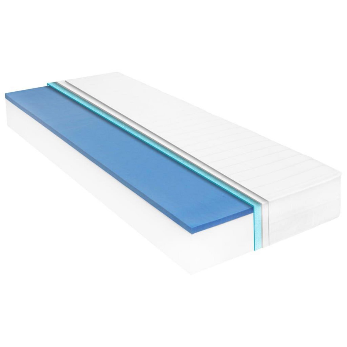 VIDAXL Matelas 120 x 200 cm Mousse a memoire de forme Visco 18 cm H2