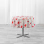 Voir la diapositive 1 : Paris Prix Nappe Antitache Ronde  Sweet Poppy  180cm Rouge