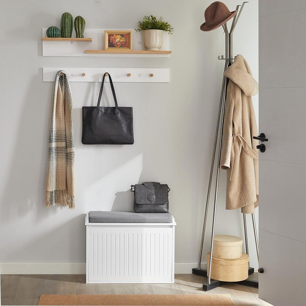 SOBUY SoBuy - Banc de rangement à chaussures avec une porte - Moderne - FSR98