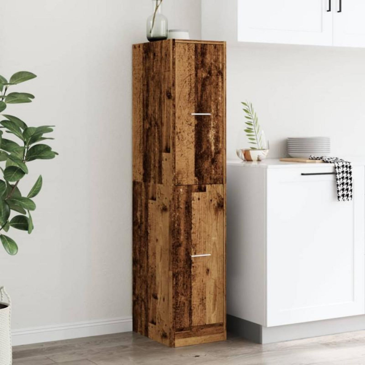 VIDAXL Armoire d apothicaire vieux bois 30x41x144,5 cm bois ingénierie