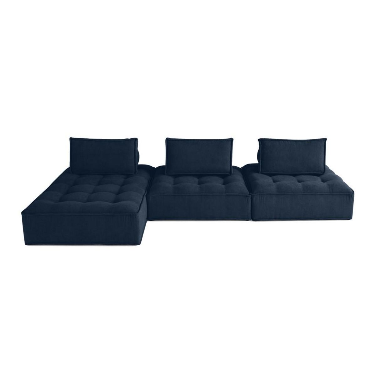 LISA DESIGN Marisol - canapé d'angle modulable 4 places - velours texturé